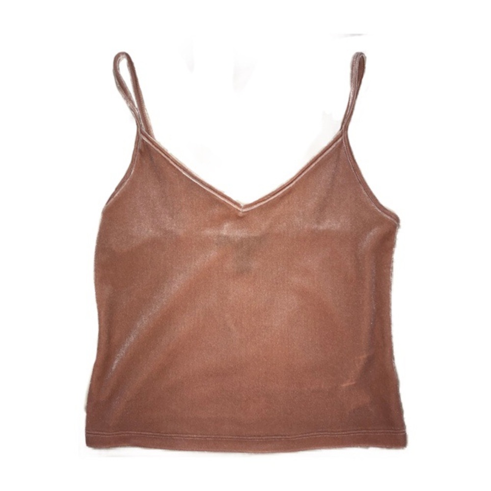Blush Pink Velvet Crop Top